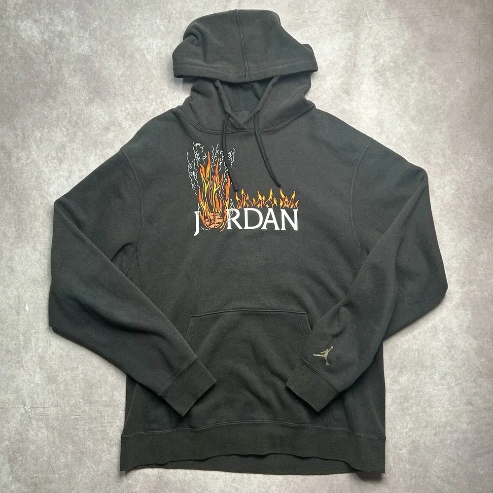 Thrashed Nike Air Jordan X Travis Scott Cactus Jack Hoodie Large Tall CK4042-010
